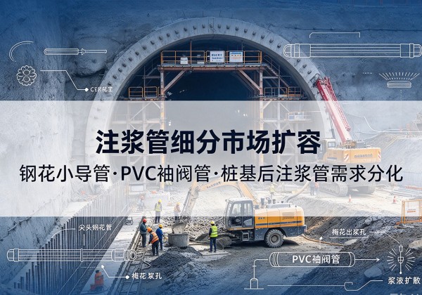 南通注浆管细分市场扩容，隧道钢花小导管、PVC 袖阀管、桩基后注浆管需求分化